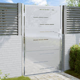 VidaXL Gartentor 100x125 cm Edelstahl