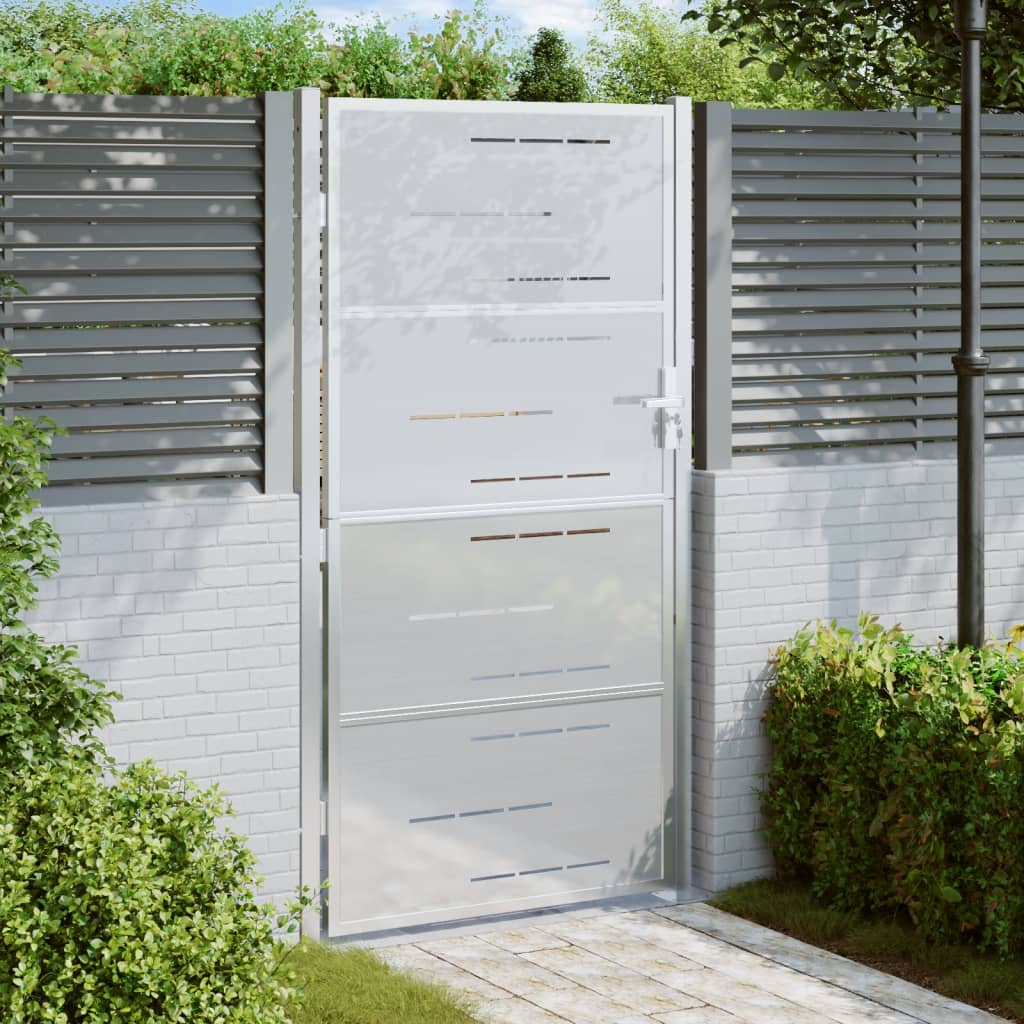 VidaXL Tor 100x180 cm Edelstahl