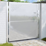 VidaXL Tor 100x100 cm Edelstahl