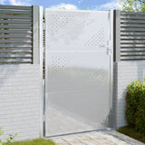 VidaXL Gartentor 100x125 cm Edelstahl