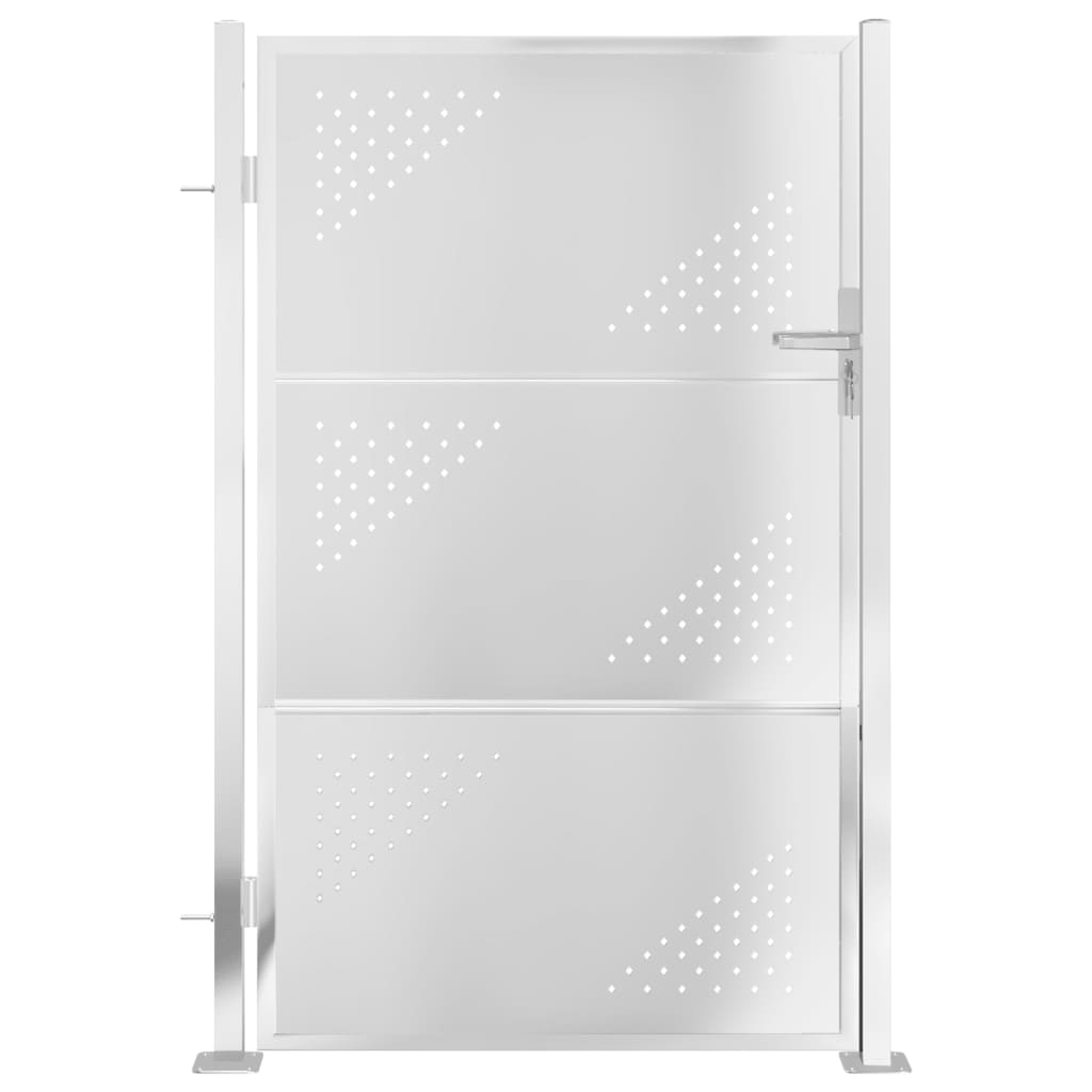 VidaXL Gartentor 100x150 cm Edelstahl