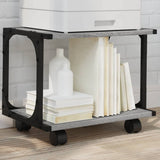 VidaXL Druckerschrank 2-lagig 41x28x33,5 cm Holzwerkstoff Sonoma grau
