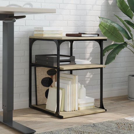 VidaXL Druckerschrank 3-schichtig 43x48x64 cm Holzwerkstoff Sonoma-Eiche