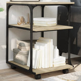 VidaXL Druckerschrank 3-schichtig 43x48x64 cm Holzwerkstoff Sonoma-Eiche
