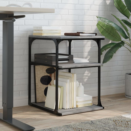 VidaXL printer cabinet 3-layer 43x48x64 cm finished wood gray Sonoma