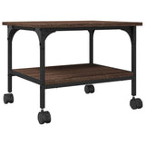 Vidaxx Druckerschrank 2-schichtig 50x40x38 cm verarbeitetes Holz Eiche braun
