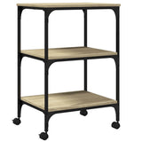 VidaXL Druckerschrank 3-schichtig 50x41x75 cm Holzwerkstoff Sonoma-Eiche