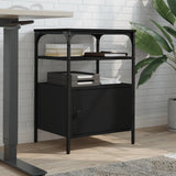 Vidaxx Druckerschrank 3-schichtig 50x40x76 cm verarbeitetes Holz schwarz