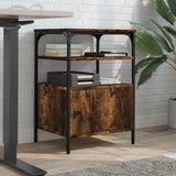 Vidaxx Druckerschrank 3-schichtig 50x40x76 cm verarbeitetes Holz, geräucherte Eiche