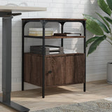 Vidaxx Druckerschrank 3-schichtig 50x40x76 cm lackiertes Holz Eiche braun