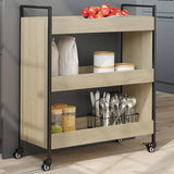 Vidaxl keukentrolley 70x30x82 cm bewerkt hout sonoma eikenkleurig