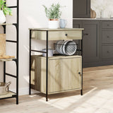 Vidaxl keukentrolley 56x43x89,5 cm bewerkt hout sonoma eikenkleurig