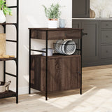 Vidaxl keukentrolley 56x43x89,5 cm bewerkt hout bruin eikenkleurig