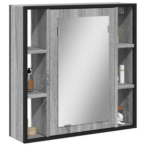 Vidaxl badkamerspiegelkast 60x16x60 cm bewerkt hout grijs sonoma eiken