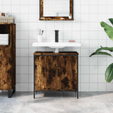 Vidaxl badkamerkast 60x30x60 cm bewerkt hout gerookt eikenkleurig
