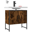 Vidaxl badkamerkast 60x33x60 cm bewerkt hout gerookt eikenkleurig