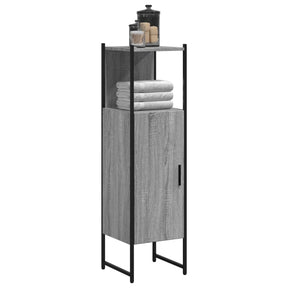 Vidaxl badkamerkast 33x33x120,5 cm bewerkt hout grijs sonoma eiken