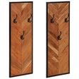 Vidaxl kapstokken 2 st 35x1x90 cm massief acaciahout