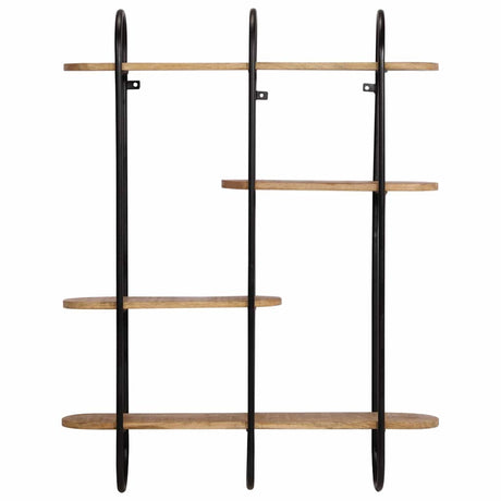 Vidaxl wandplank 90x20x116,5 cm massief ruw hout mango