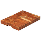 VidaXL Hackblock 42x30x4 cm massives Akazienholz
