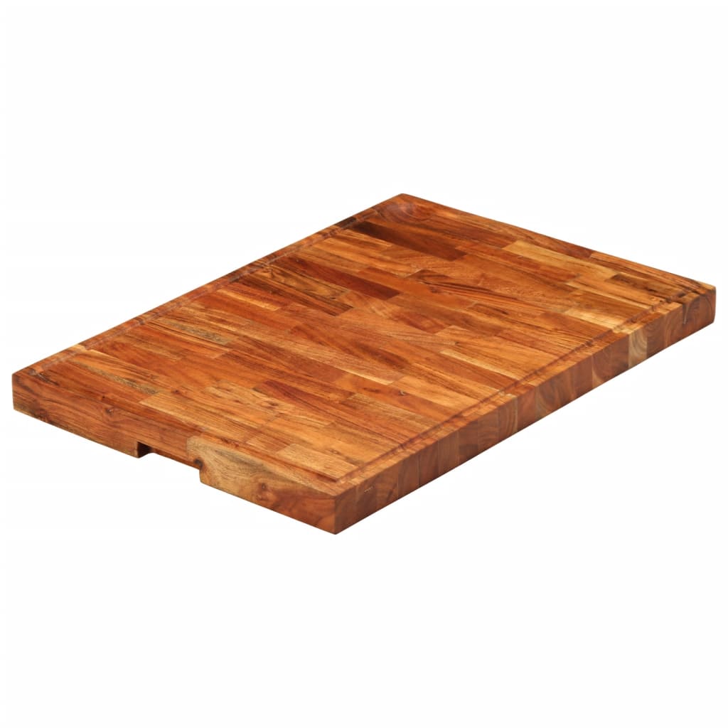 VidaXL Hackblock 60x42x4 cm massives Akazienholz