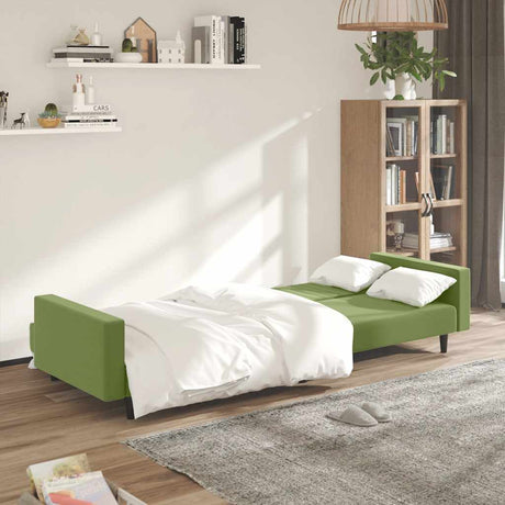 Vidaxl slaapbank 2-zits fluweel lichtgroen