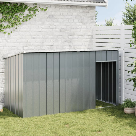 Vidaxxl Hundehütte mit Dach 196x91x110 cm verzinkter Stahl Anthrazit
