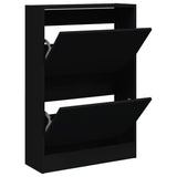 Vidaxx Schuhschrank 60x21x87,5 cm lackiertes Holz schwarz