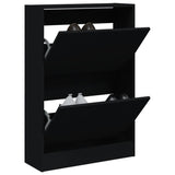 Vidaxx Schuhschrank 60x21x87,5 cm lackiertes Holz schwarz