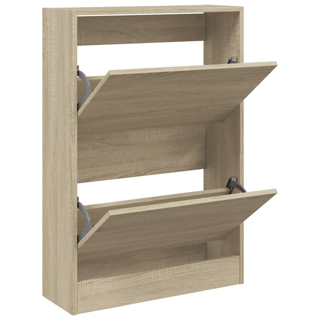 Vidaxx Schuhschrank 60x21x87,5 cm Holzwerkstoff Sonoma-Eiche-farbig