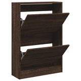 Vidaxx Schuhschrank 60x21x87,5 cm, fertige Holzfarbe, braune Eiche