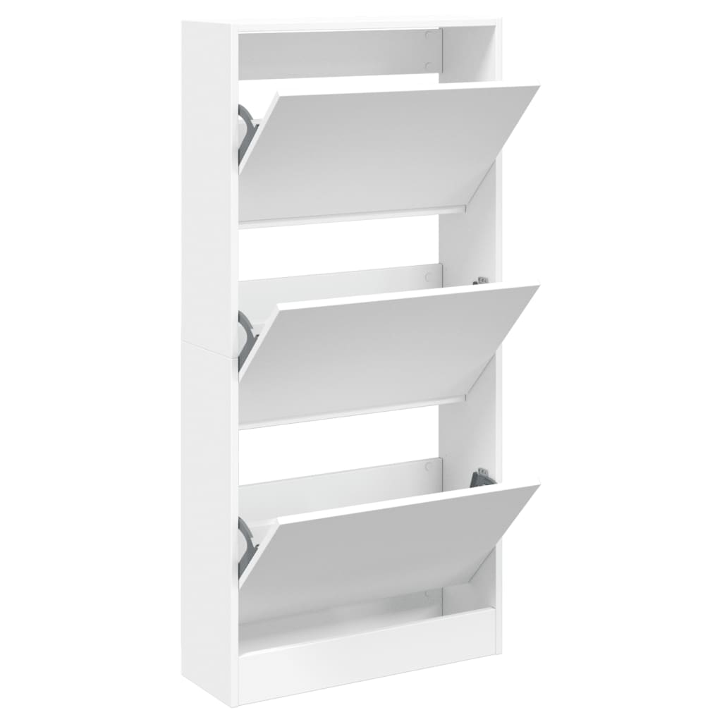 Vidaxx Schuhschrank 60x21x125,5 cm Holzwerkstoff weiß