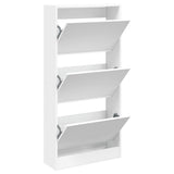 Vidaxx Schuhschrank 60x21x125,5 cm Holzwerkstoff weiß