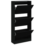 Vidaxx Schuhschrank 60x21x125,5 cm lackiertes Holz schwarz
