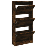 Vidaxx Schuhschrank 60x21x125,5 cm Holzwerkstoff, Räuchereiche
