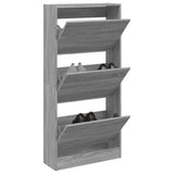 Vidaxx Schuhschrank 60x21x125,5 cm Holzwerkstoff Sonoma-Eiche grau