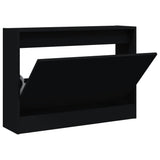 Vidaxx Schuhschrank 80x21x57 cm lackiertes Holz schwarz