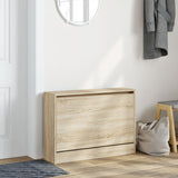 VidaXL Schuhschrank 80x21x57 cm Holzwerkstoff Sonoma-Eiche-farbig