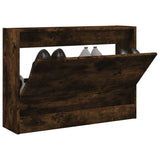 Vidaxx Schuhschrank 80x21x57 cm verarbeitetes Holz, geräucherte Eiche