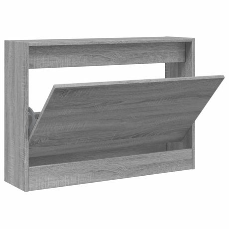 Vidaxx Schuhschrank 80x21x57 cm, Holzwerkstoff, Farbe Sonoma-Eiche grau