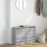 Vidaxx Schuhschrank 80x21x57 cm, Holzwerkstoff, Farbe Sonoma-Eiche grau