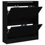 Vidaxx Schuhschrank 80x21x87,5 cm lackiertes Holz schwarz