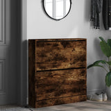Vidaxx Schuhschrank 80x21x87,5 cm verarbeitetes Holz, geräucherte Eiche