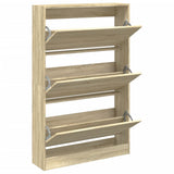 VidaXL Schuhschrank 80x21x125,5 cm Holzwerkstoff Sonoma-Eiche