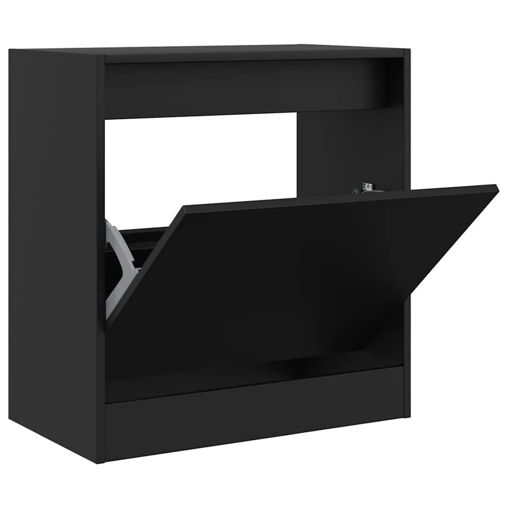 Vidaxx Schuhschrank 60x34x63,5 cm lackiertes Holz schwarz