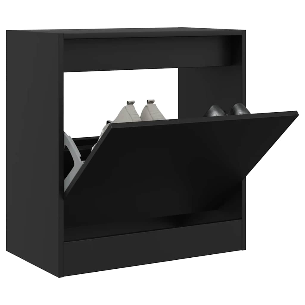 Vidaxx Schuhschrank 60x34x63,5 cm lackiertes Holz schwarz