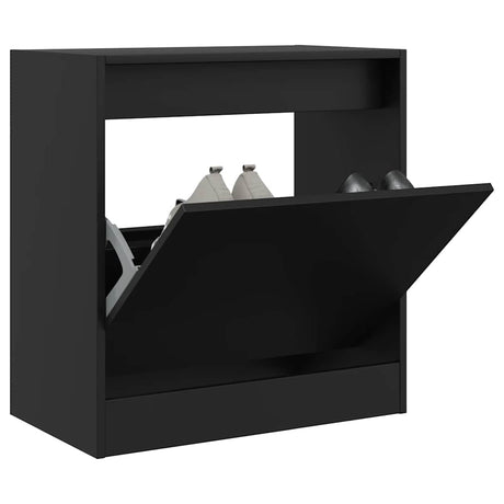 Vidaxx Schuhschrank 60x34x63,5 cm lackiertes Holz schwarz