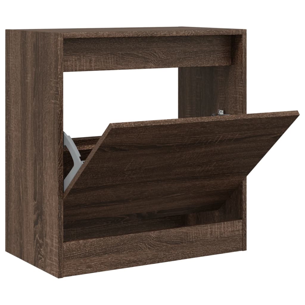 Vidaxx Schuhschrank 60x34x63,5 cm, fertige Holzfarbe, braune Eiche