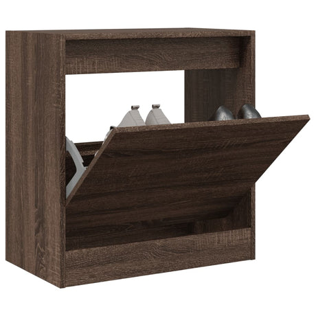 Vidaxx Schuhschrank 60x34x63,5 cm, fertige Holzfarbe, braune Eiche