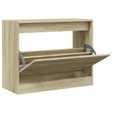 VidaXL Schuhschrank 80x34x63 cm, Holzwerkstoff Sonoma-Eiche